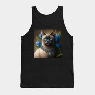 Tonkinese cat Portrait Tank Top